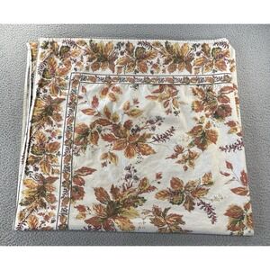 April Cornell Tablecloth 56x107 Rectangle Autumn Leaves Fall Cottage Country
